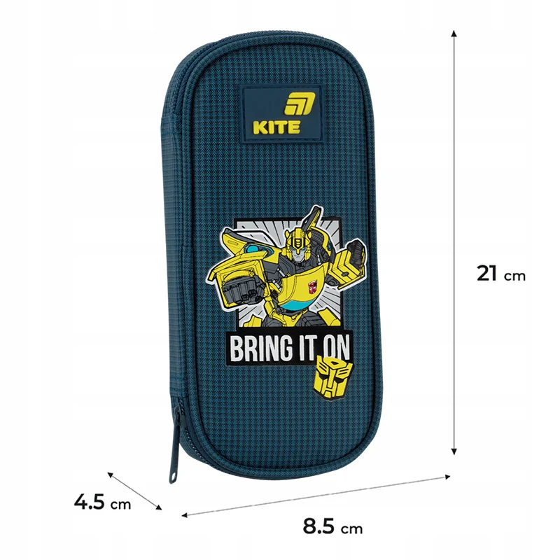 Piórnik saszetka Kite Transformers niebieski usztywniany organizer dla chłopca - Image 3