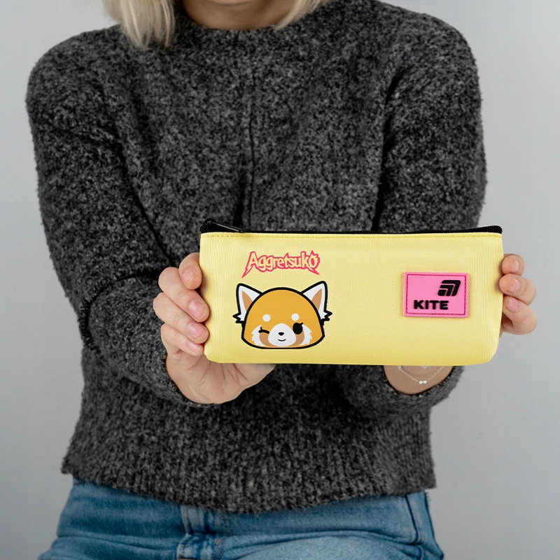 Piórnik szkolny saszetka Kite Aggretsuko żółty dla dziewczynki 3D - Image 2