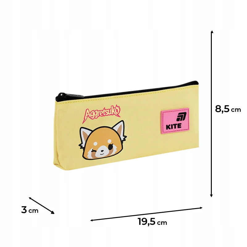 Piórnik szkolny saszetka Kite Aggretsuko żółty dla dziewczynki 3D - Image 3