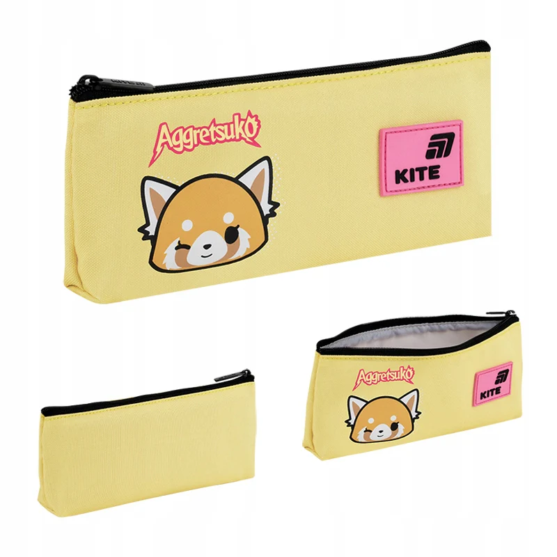 Piórnik szkolny saszetka Kite Aggretsuko żółty dla dziewczynki 3D - Image 6