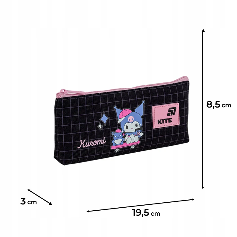 Piórnik szkolny saszetka Kite Kuromi czarny dla dziewczynki 3D - Image 4