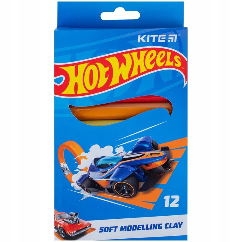 Plastelina woskowo 12 kolorów Hot Wheels - Image 4