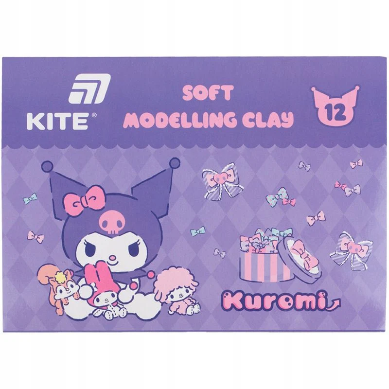 Plastelina 12 Kolorów szkolna dla dzieci Kuromi Kite - Image 3