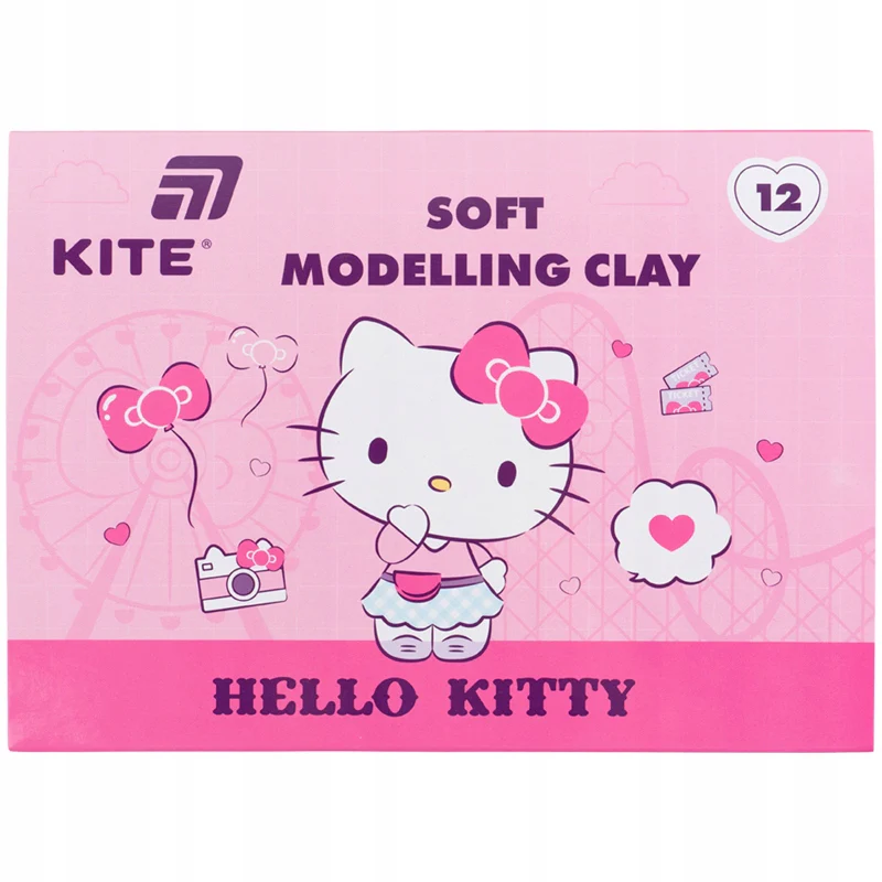 Plastelina woskowa dla dziewczynek Hello Kitty 12 kolorów - Image 2