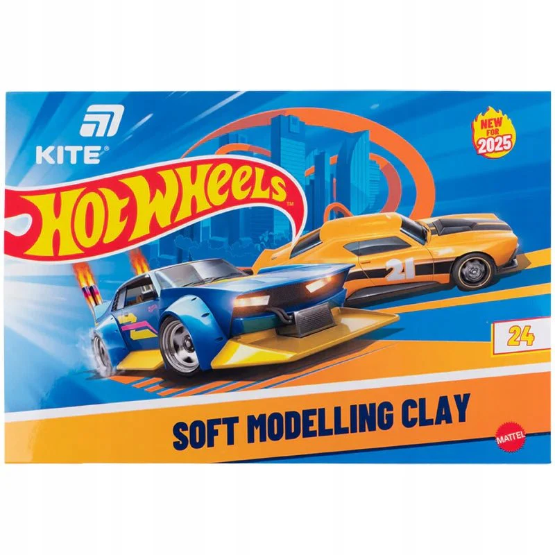 Plastelina 24 kolory Hot Wheels Kite zestaw dla dzieci - Image 2