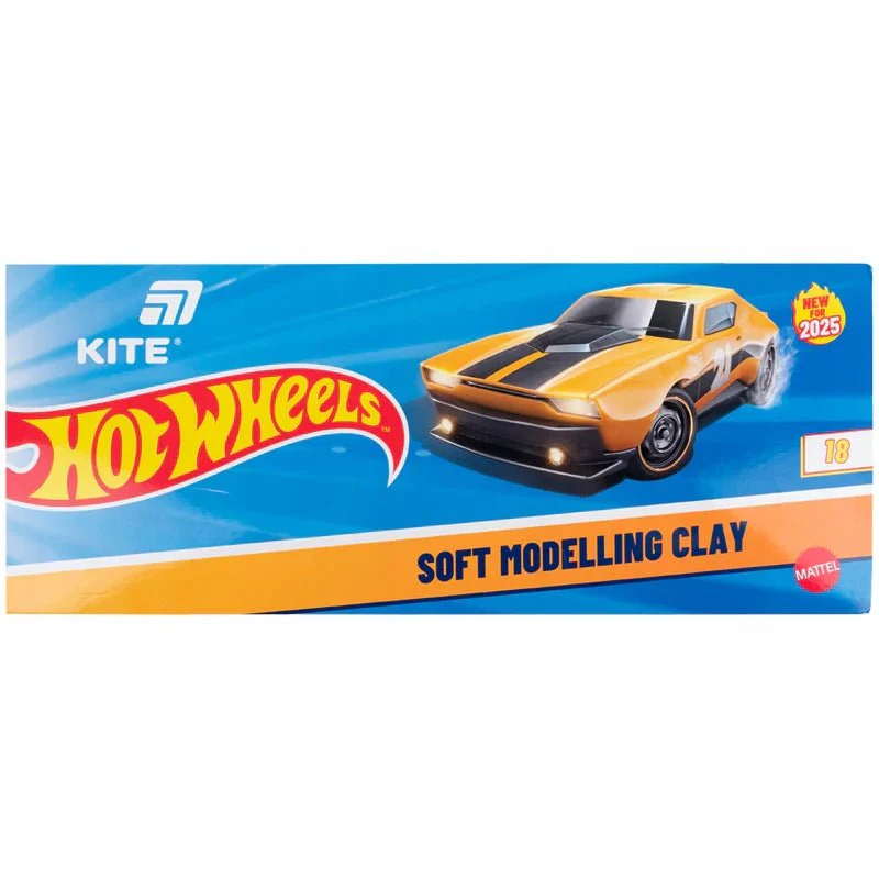 Plastelina woskowa Hot Wheels Kite 18 kolorów do szkoły i przedszkola - Image 2