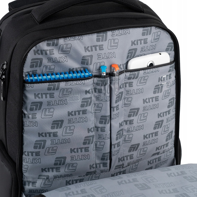 Plecak miejski Kite Anti Gravity AGS czarny na laptopa 15.6" do szkoły i pracy - Image 13