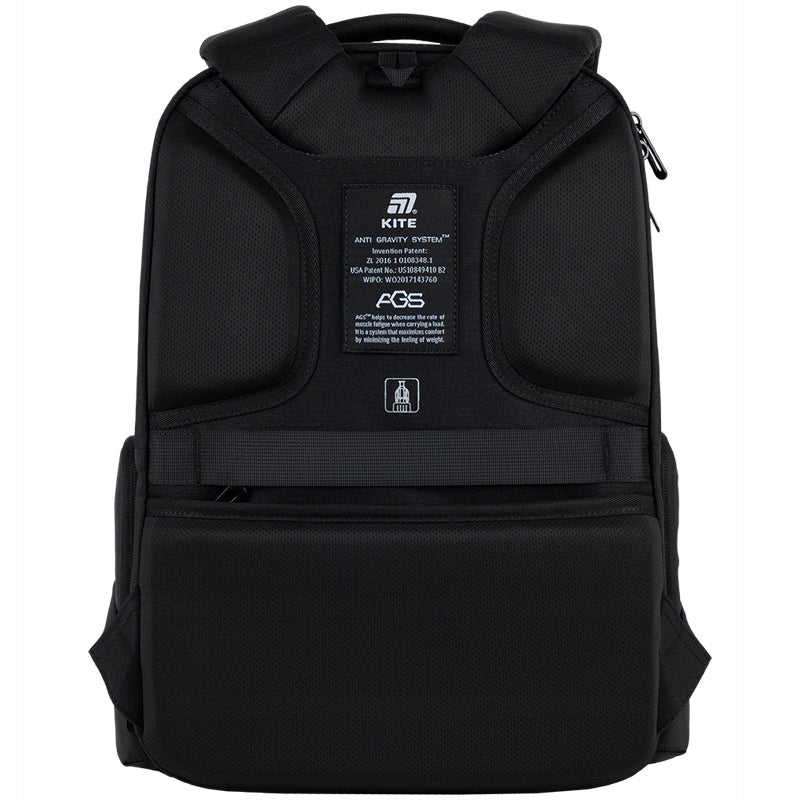 Plecak miejski Kite Anti Gravity AGS czarny na laptopa 15.6" do szkoły i pracy - Image 6