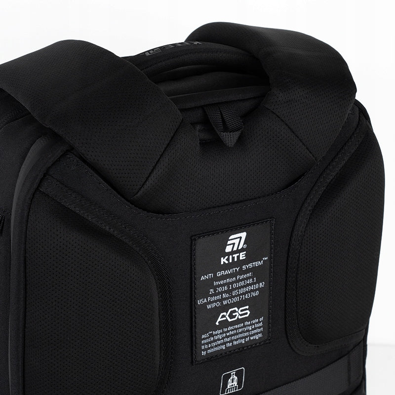 Plecak miejski Kite Anti Gravity AGS czarny na laptopa 15.6" do szkoły i pracy - Image 7