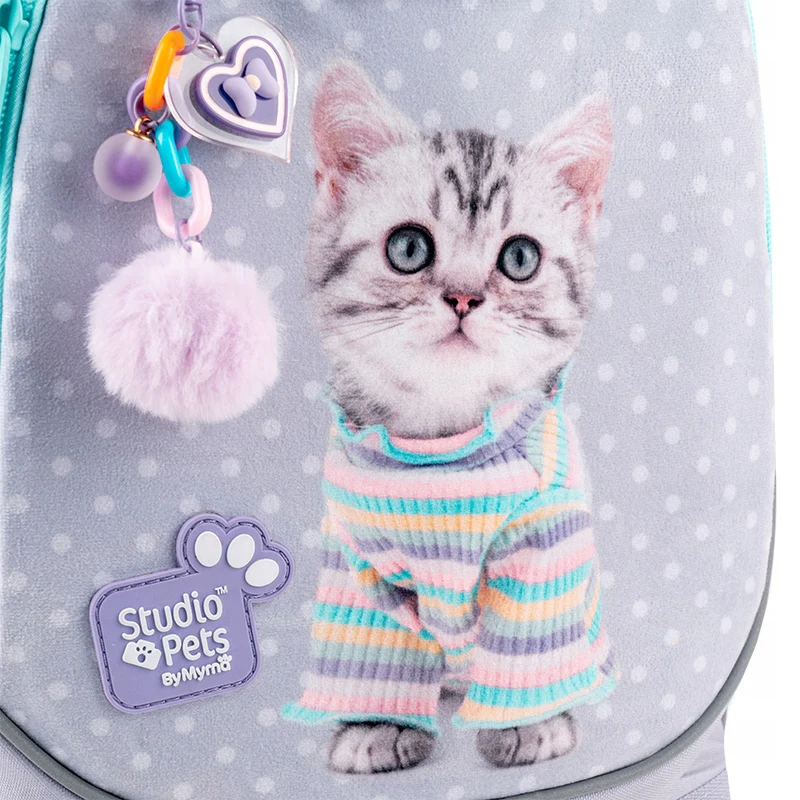 Plecak szkolny ortopedyczny dla dziewczynek Studio Pets Kite z kotkiem - Image 12