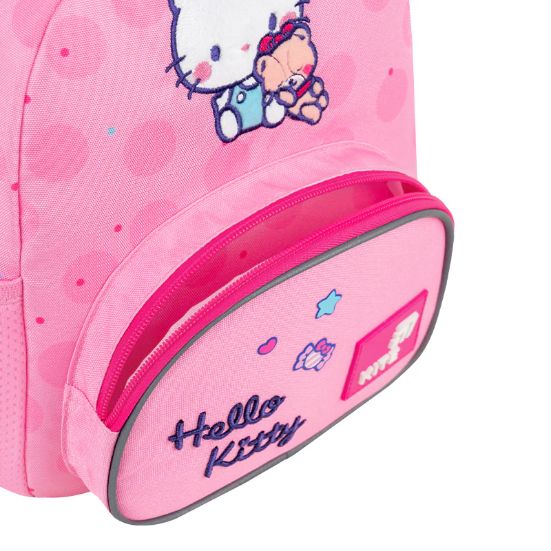Plecak przedszkolny Kite Hello Kitty dla dziewczynki, różowy z brelokiem - Image 8