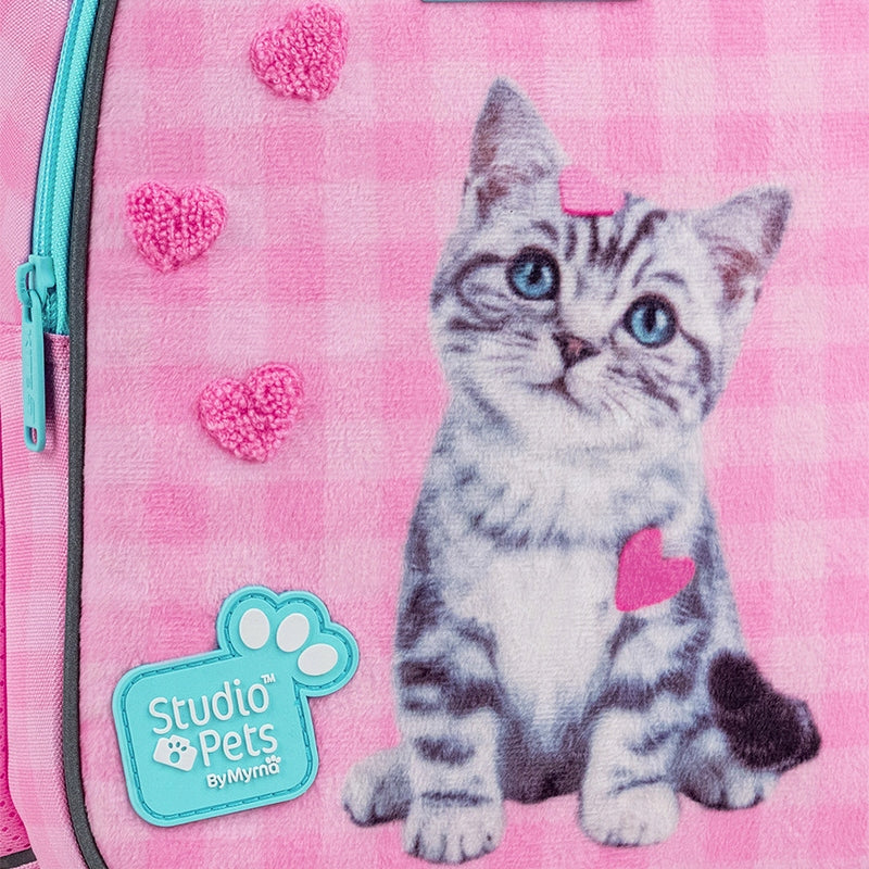 Plecak przedszkolny Kite Studio Pets dla dziewczynek lekki różowy z kotkiem - Image 10