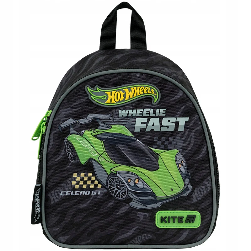 Plecak przedzkolny dla chłopca 2-5 lat z pasem piersiowyn Hot Wheels Kite