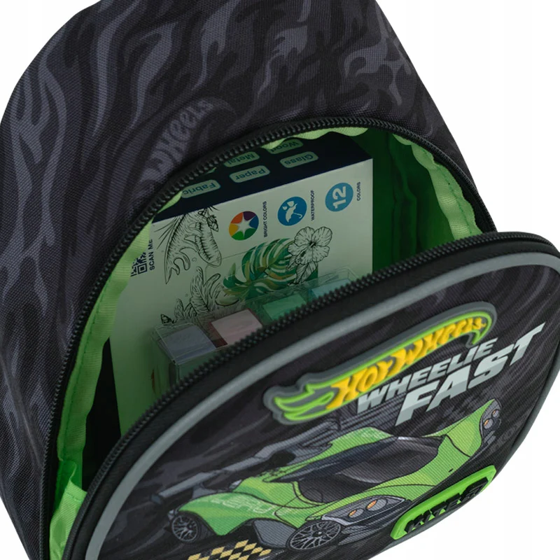 Plecak przedzkolny dla chłopca 2-5 lat z pasem piersiowyn Hot Wheels Kite - Image 10