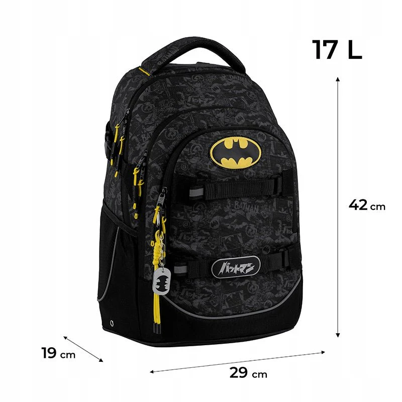 Plecak szkolny młodzieżowy Kite dla chłopca DC Batman Anti Gravity System (AGS) - Image 15