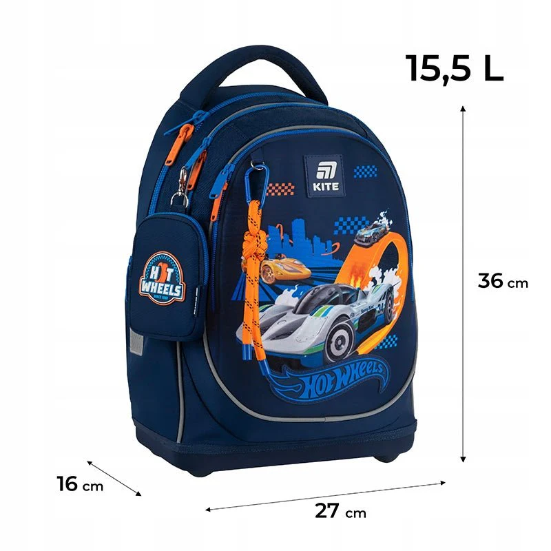 Plecak szkolny dla chłopców Hot Wheels Kite - Image 7