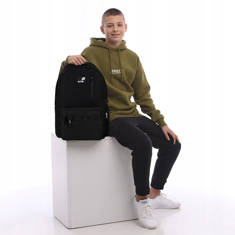 Plecak szkolny dla nastolatków 13-17 lat czarny anatomiczne plecy Kite Black - Image 14