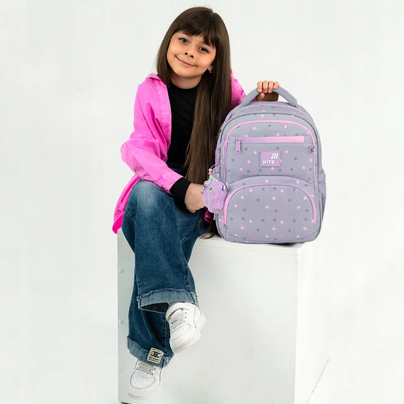 Plecak szkolny ortopedyczny Kite dla dziewczynki do 4-6 klasy Cute Monster - Image 13