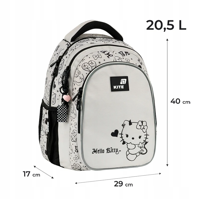 Plecak szkolny Kite Hello Kitty ortopedyczny dla dziewczynek 9-12 lat - Image 3