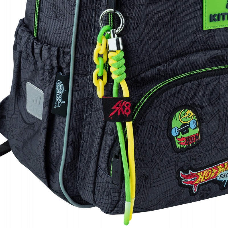Plecak szkolny Kite Hot Wheels Skate dla chłopca do 1-4 klasy, czarny ortopedyczny lekki - Image 12