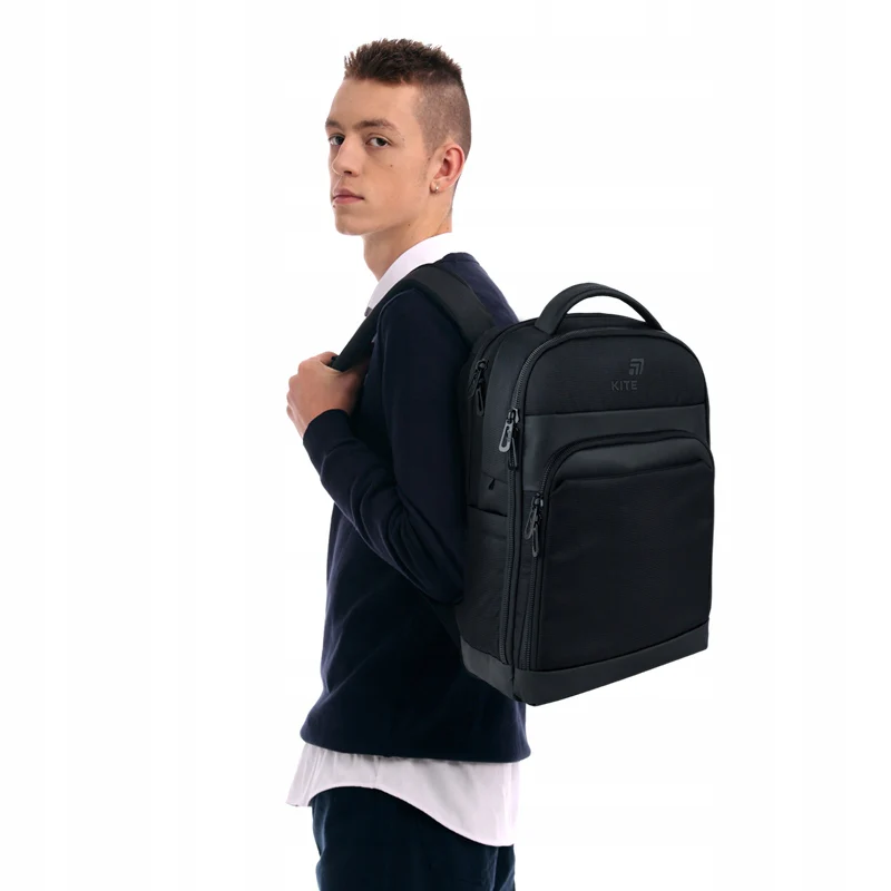 Plecak szkolny miejski Anti Gravity AGS czarny na laptopa dla chłopca Kite Education teens - Image 2