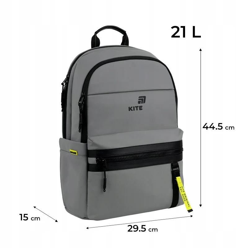 Plecak młodzieżowy dla chłopców szary Kite Grey - Image 3
