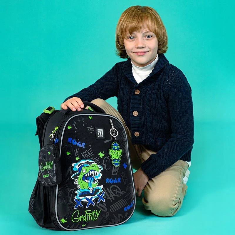 Tornister usztywniany szkolny 16 l dla dzieci T-Rex Kite - Image 3