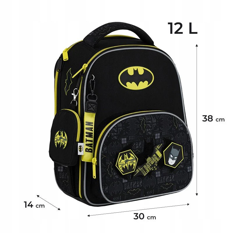 Tornister szkolny Kite dla chłopca 1-3 klasa DC Batman - Image 14