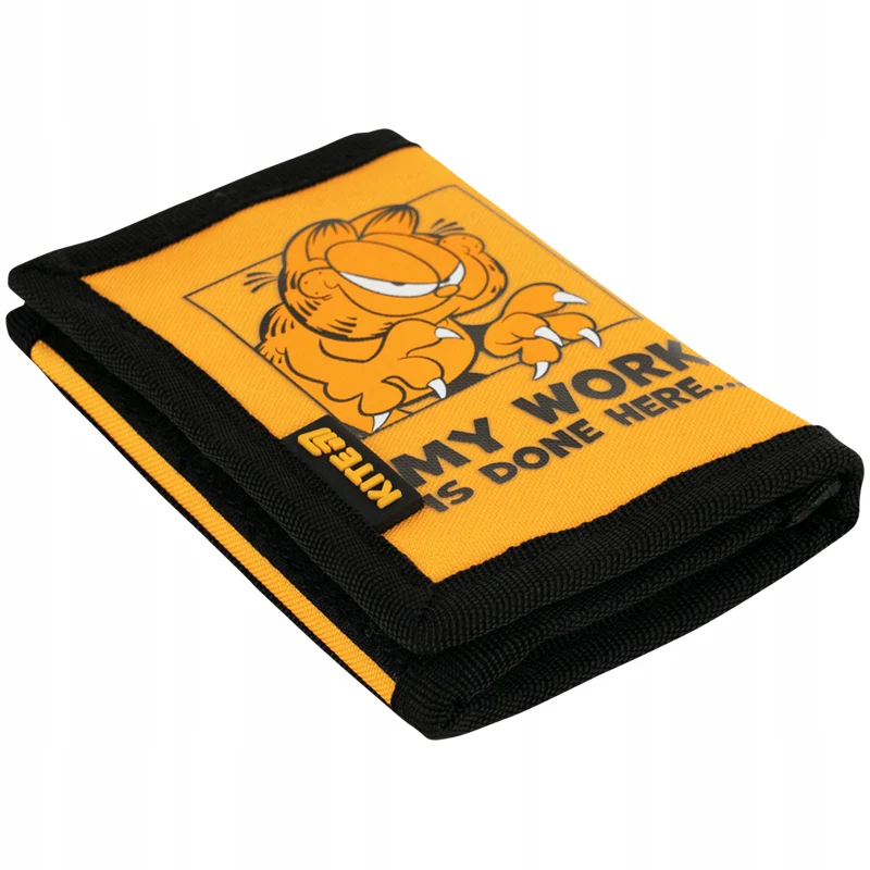 Portfel szkolny Kite Garfield kompaktowy na rzep dla dzieci do szkoły
