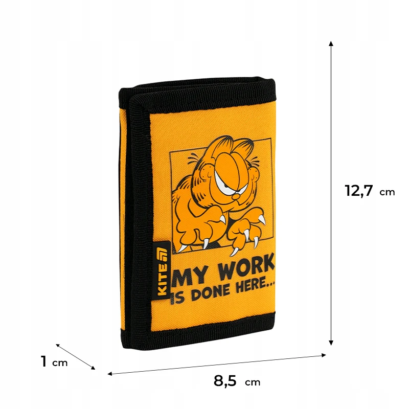 Portfel szkolny Kite Garfield kompaktowy na rzep dla dzieci do szkoły - Image 4