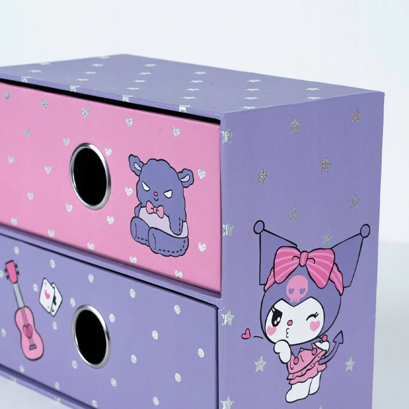 Organizer na biurko 4 elementy karton Kuromi - Image 4