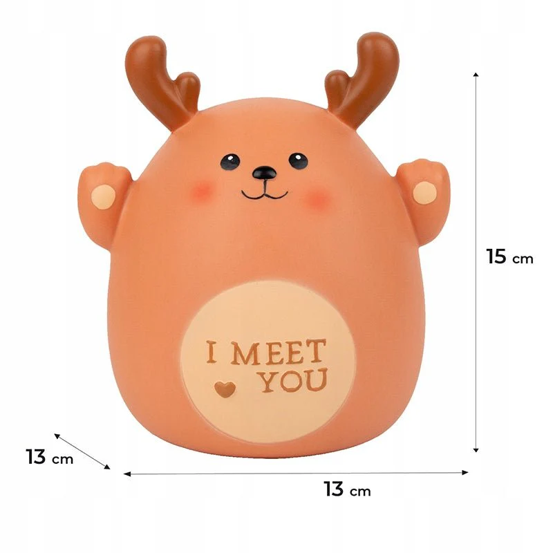 Skarbonka plastikowa dla dziecka otwierana jeleń Kite Deer - Image 3