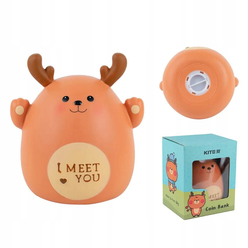 Skarbonka plastikowa dla dziecka otwierana jeleń Kite Deer - Image 4