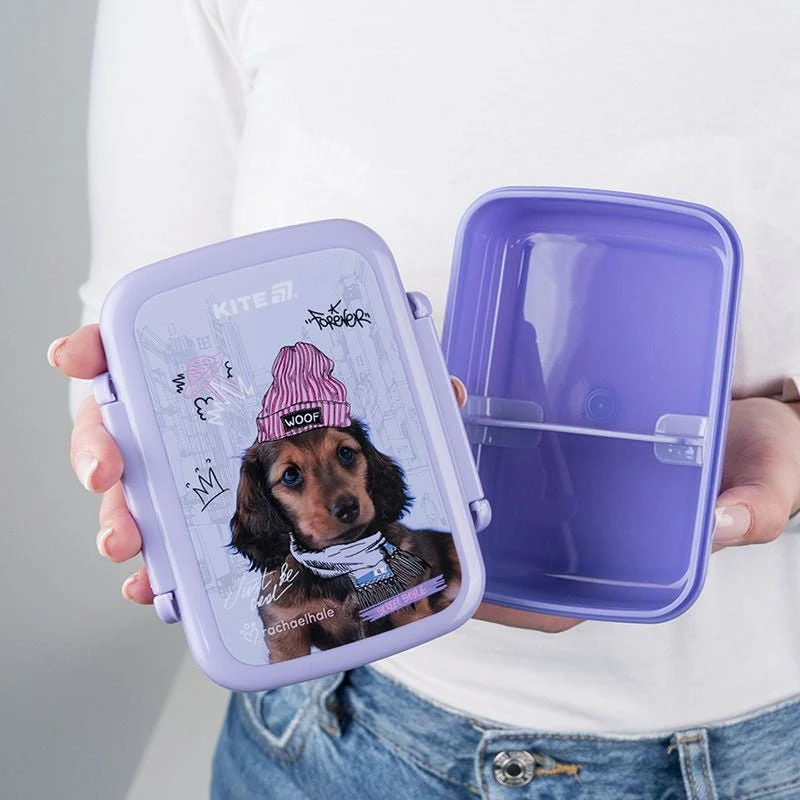 Fioletowy snackbox dla dziewczynek 420 ml Rachael Hale Kite - Image 3