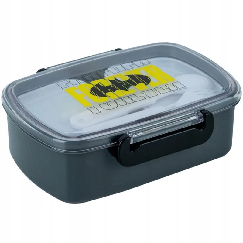 Lunchbox do szkoły ze sztućcami 2 komory 750 ml DC Batman