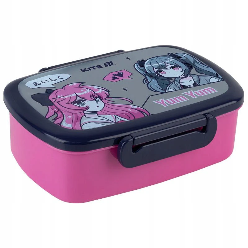 Lunchbox Śniadaniówka ze Sztućcami 750 ml Anime Girl Kite