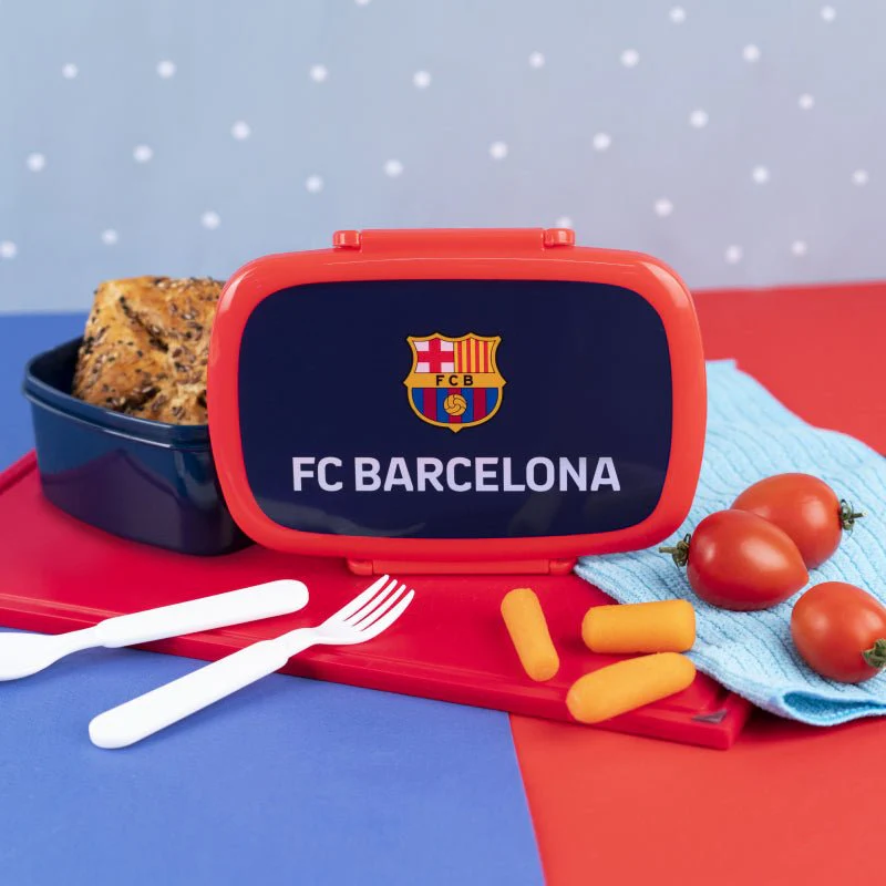 Lunchbox Śniadaniówka ze Sztućcami 750 ml FC Barcelona Kite - Image 6