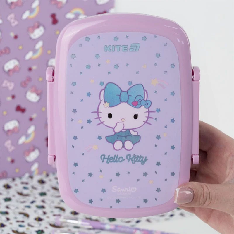 Lunchbox Śniadaniówka ze Sztućcami 750 ml Hello Kitty - Image 2