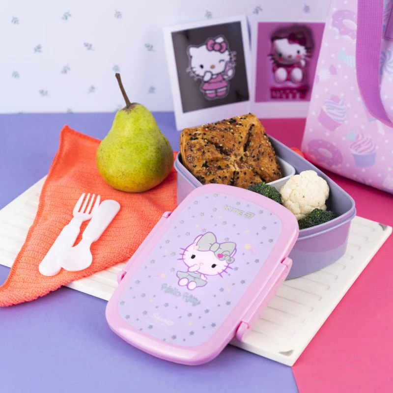 Lunchbox Śniadaniówka ze Sztućcami 750 ml Hello Kitty - Image 7