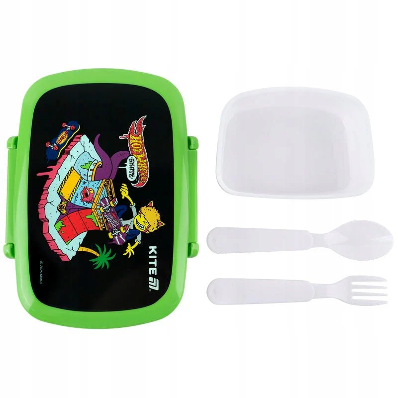 Lunchbox Śniadaniówka ze Sztućcami 750 ml Hot Wheels Kite - Image 4
