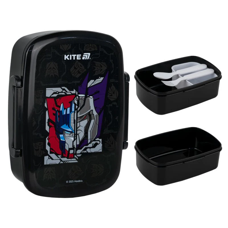 Lunchbox Śniadaniówka ze Sztućcami 750 ml Transformers Kite - Image 8