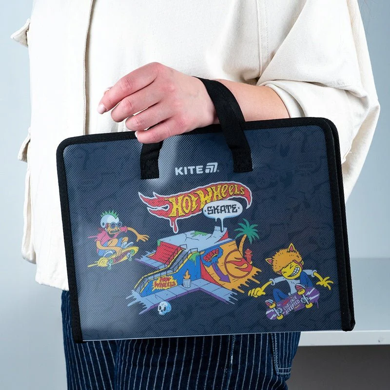 Teczka szkolna z rączką gruba A4 XL Hot Wheels - Image 2