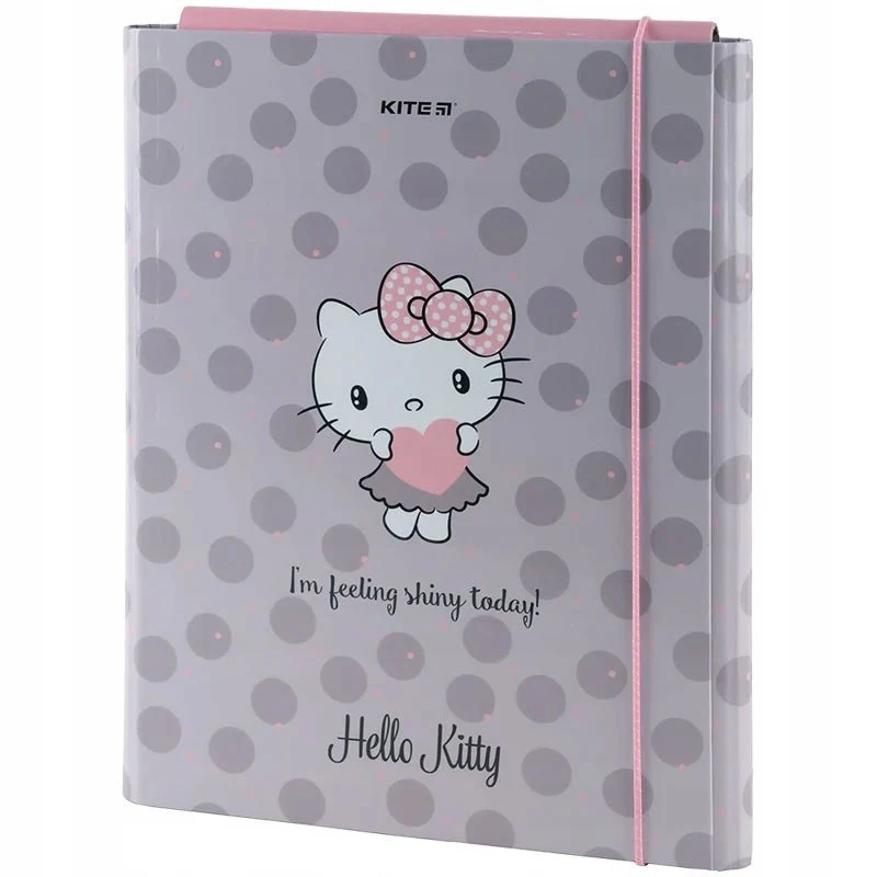Teczka z gumką A4 szara Hello Kitty