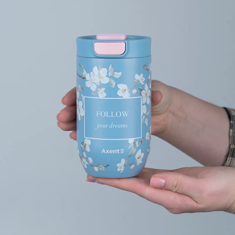 Termokubek Axent Gentle Blossom, 350 ml ze stali nierdzewnej - Image 2