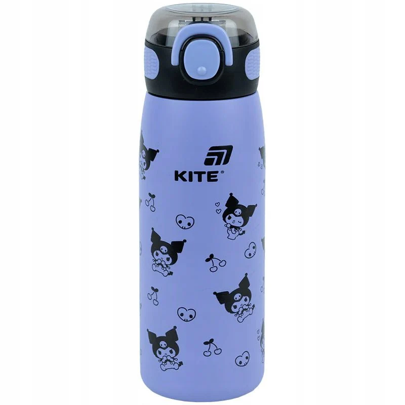 Termos dla dzieci Kuromi ze slomka i uchwytem 600 ml Kite