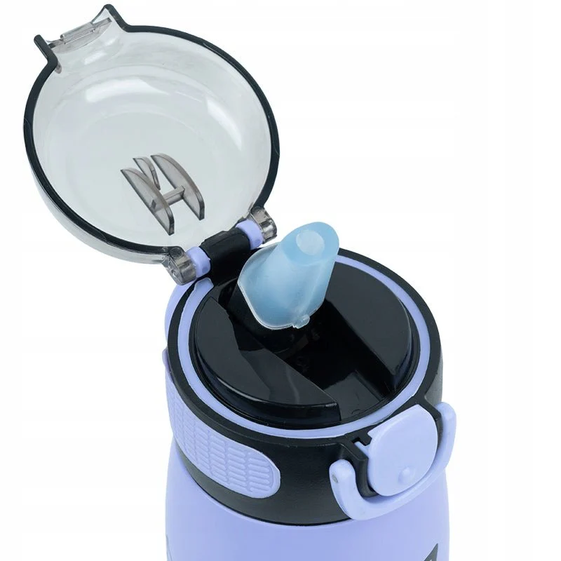 Termos dla dzieci Kuromi ze slomka i uchwytem 600 ml Kite - Image 3
