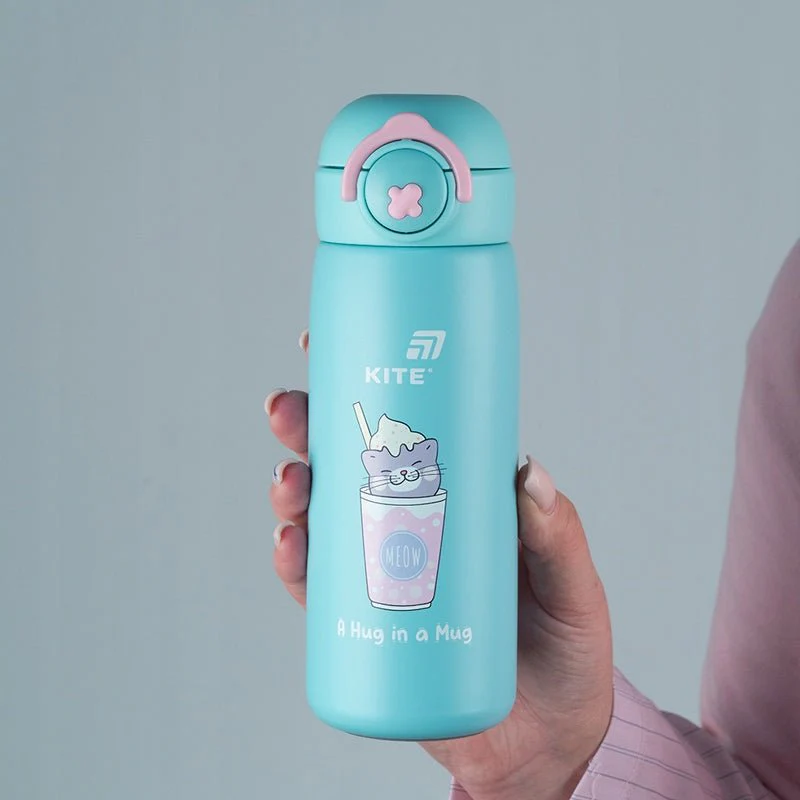 Termos szkolny dziecięcy Kite Hug in mug 430 ml z ustnikiem i filtrem - Image 3