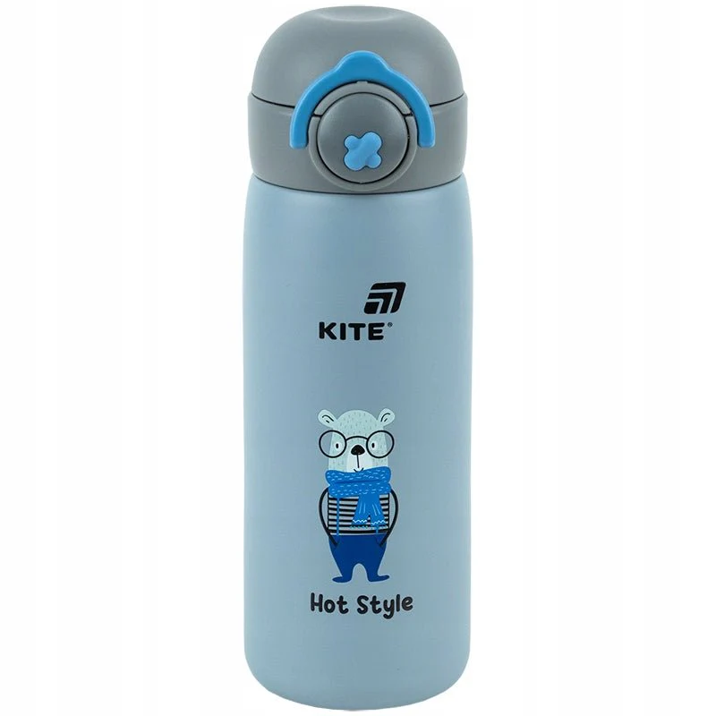 Termos dziecięcy z przyciskiem, filtrem i uchwytem Kite Hot style