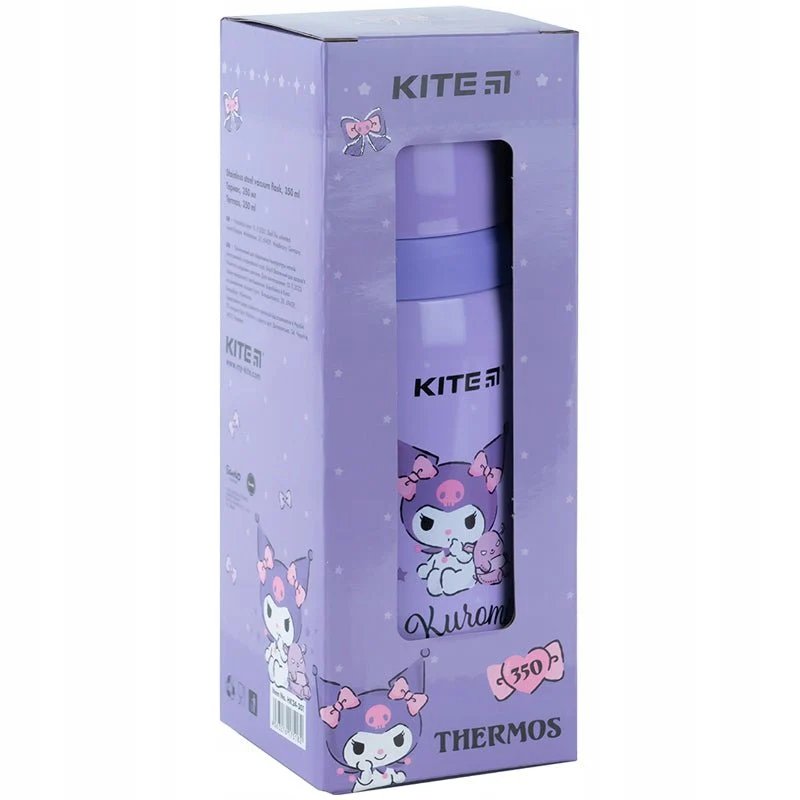 Termos dla dziewczynki z kubkiem metalowy Kuromi 350 ml - Image 5