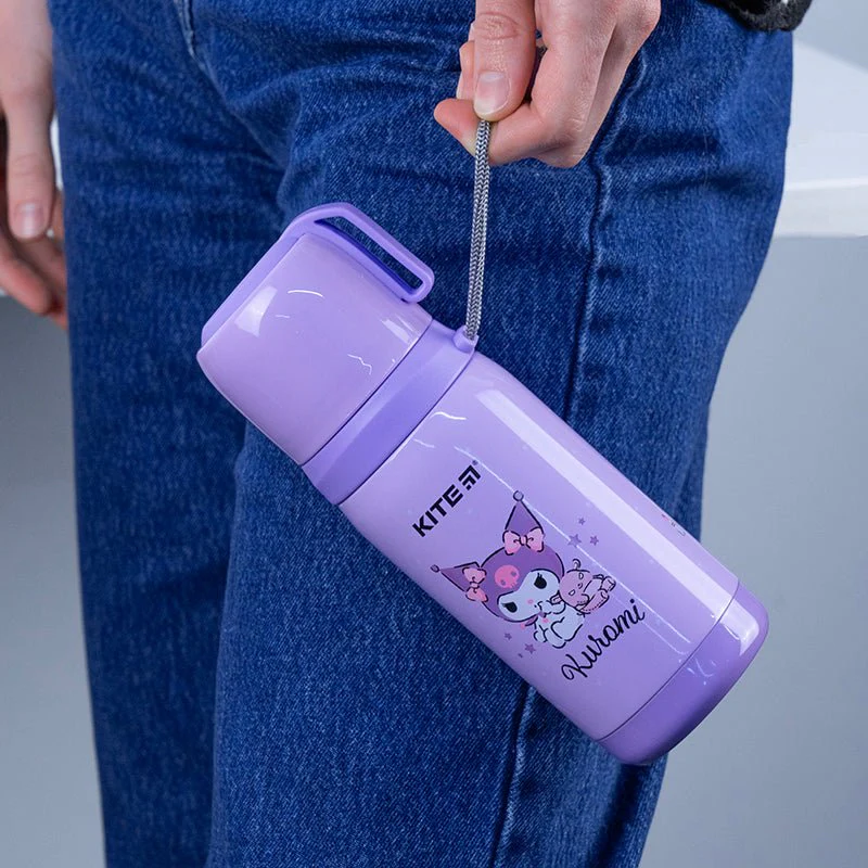 Termos dla dziewczynki z kubkiem metalowy Kuromi 350 ml - Image 6